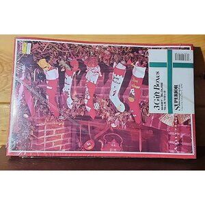 Vintage Christmas Gift Boxes Set Of 3 New Old Stock 15X9.5X2